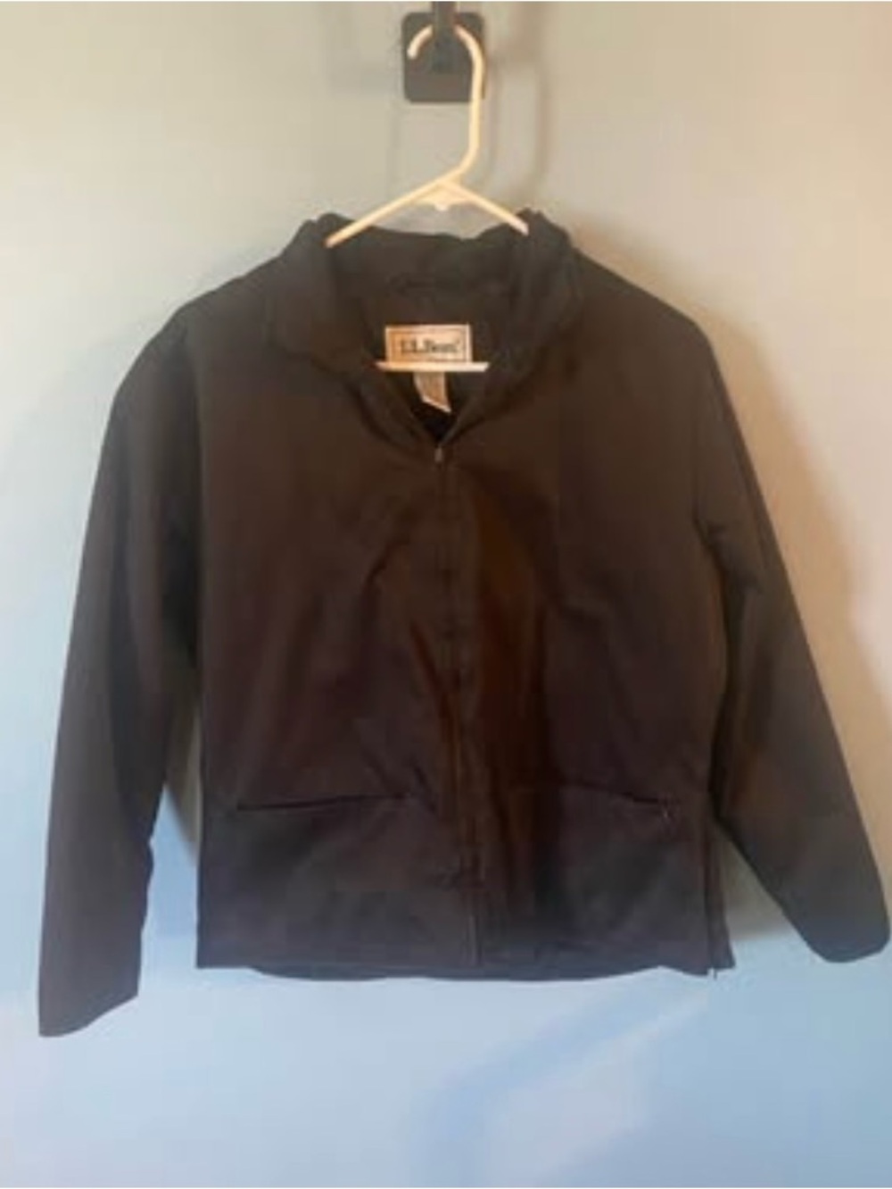 Classic L.L.Bean Women's Warm-Up Jacket – Black – Size Medium – Excellent Condit